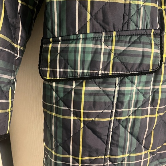 Talbots Blue and Green Barn Jacket with Quilted Design - Picture 5 of 8